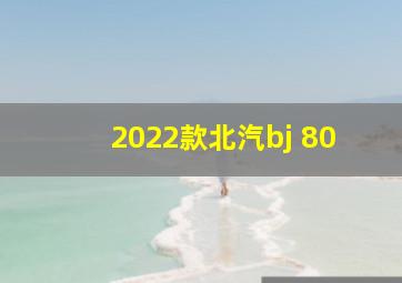 2022款北汽bj 80